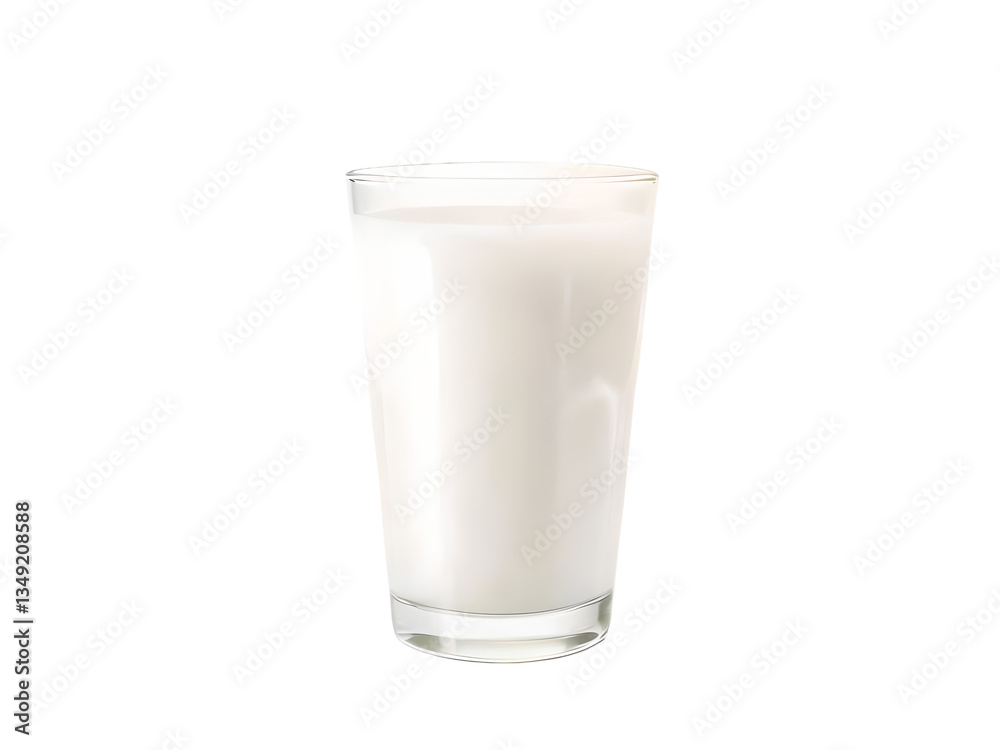 Milk in the glass isolated on transparent background Milk in the glass isolated on transparent background