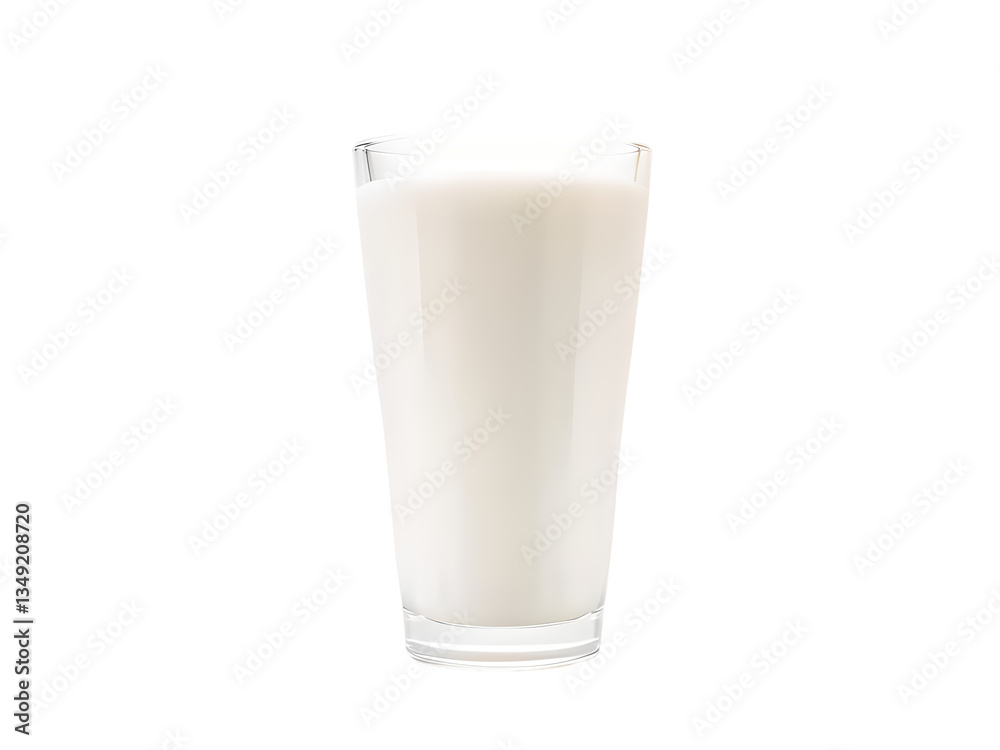 Milk in the glass isolated on transparent background Milk in the glass isolated on transparent background