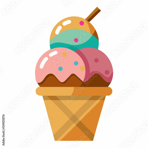 Ice creme vector illustration 