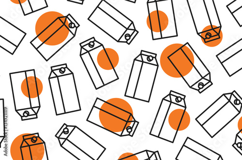 Juice cartons background.