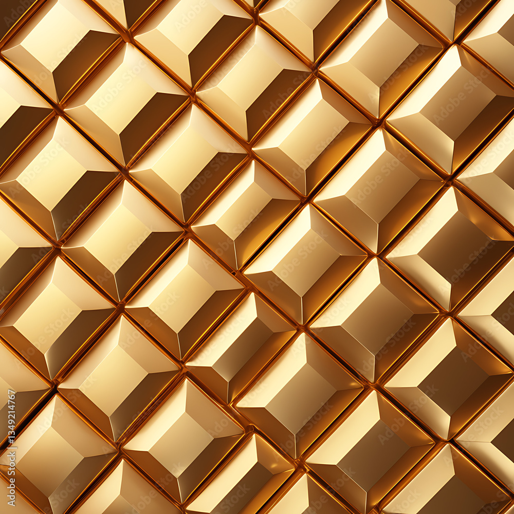 Naklejka premium Illustration about investing in gold business and collecting valuable gold. Generative AI Illustration