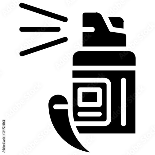 Pepper Spray Glyph Icon