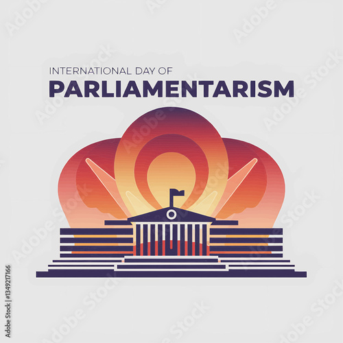 International day of parliamentarism vector illustration for social media and web design template use