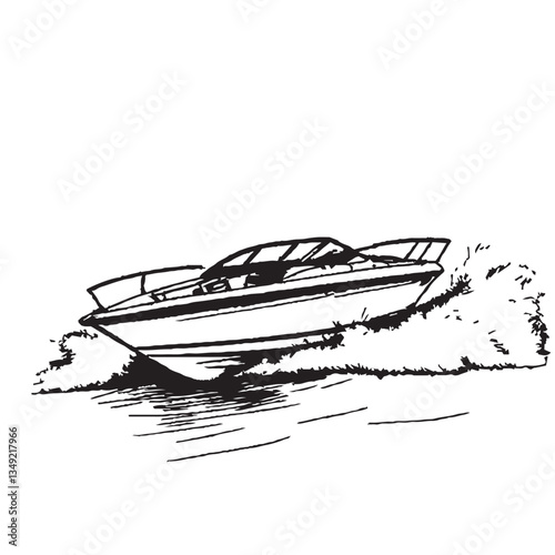 high speed boat water boat speed boat design in vector art