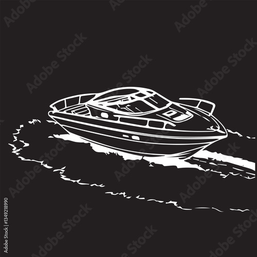 high speed boat water boat speed boat design in vector art