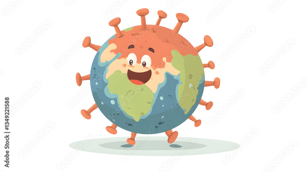 Protect the World with Corona Virus Vector Icon Illustration � Disease Prevention Protect the World with Corona Virus Vector Icon Illustration � Disease Prevention