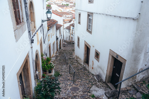 Jewish quarter of the beautiful village of Castelo de Vide in the Alentejo region of Portugal. photo