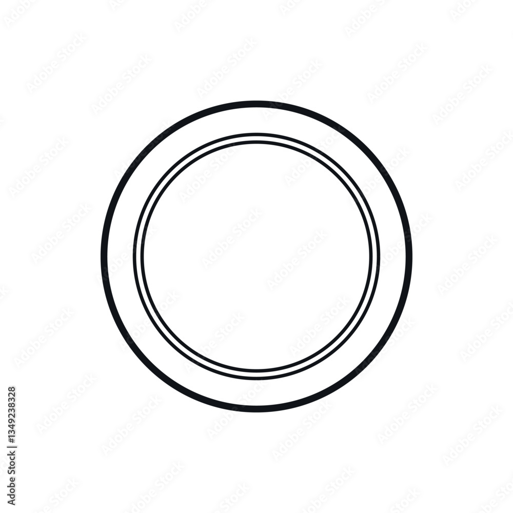 Plate icon. Plate icon.