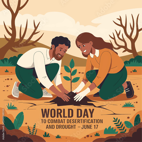 World day to combat desertification and drought planting trees for a sustainable future campaign june 17