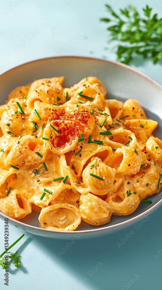 Creamy Pasta Dish for Close-up Shot. Creamy Pasta Dish for Close-up Shot.