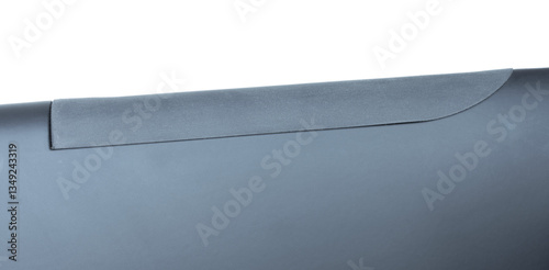 Obraz na płótnie Cushioned rubber cheek rest on a polymer stocked shotgun isolated w salonie