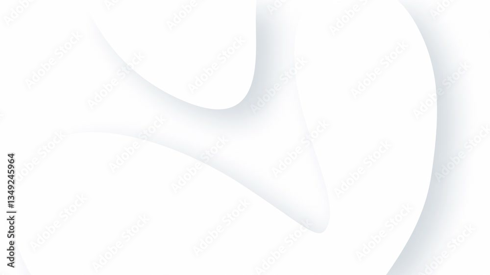 Abstract white simple background animation with smooth, flowing wave motion in a seamless loop, ideal for minimalistic, calming, or modern design themes. Abstract white simple background animation with smooth, flowing wave motion in a seamless loop, ideal for minimalistic, calming, or modern design themes.