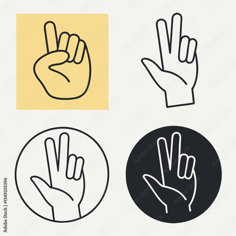 Vector set of icons and simple linear illustration. Vector set of icons and simple linear illustration.