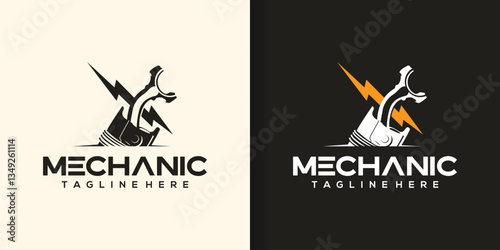 Vector logo of car parts, auto repair