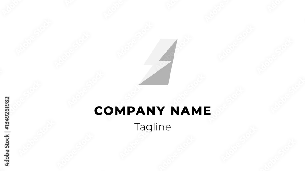 I modern flat design logo with blitz I modern flat design logo with blitz