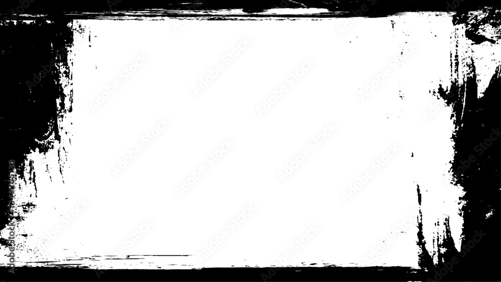Grunge style abstract black frame on white background Grunge style abstract black frame on white background