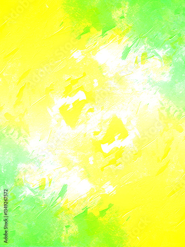 黄色と緑のおしゃれな背景素材