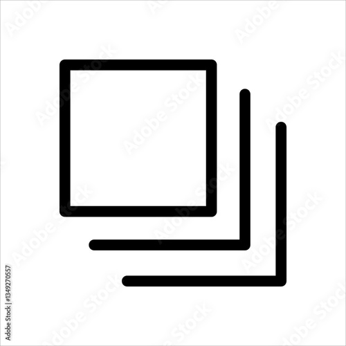 gallery line icon vector illustration isolated on white background
