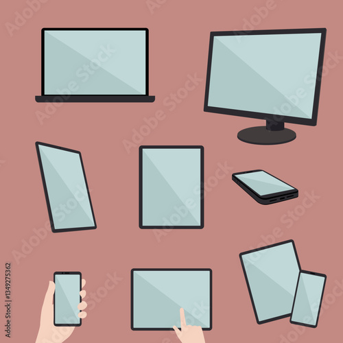 Minimalist Technology Devices Illustration