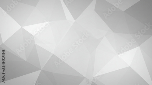 A grayscale low poly background featuring minimalistic geometric shapes, perfect for contemporary designs, digital artwork, and innovative projects