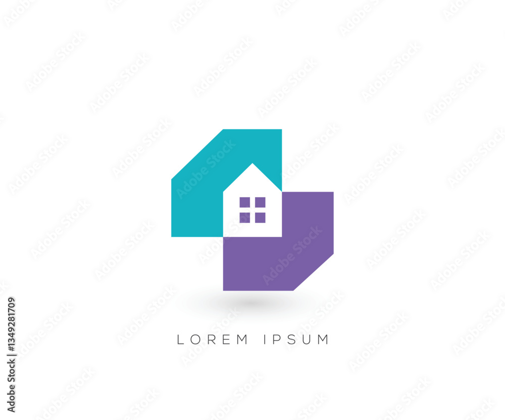 Abstract home logo design template Abstract home logo design template