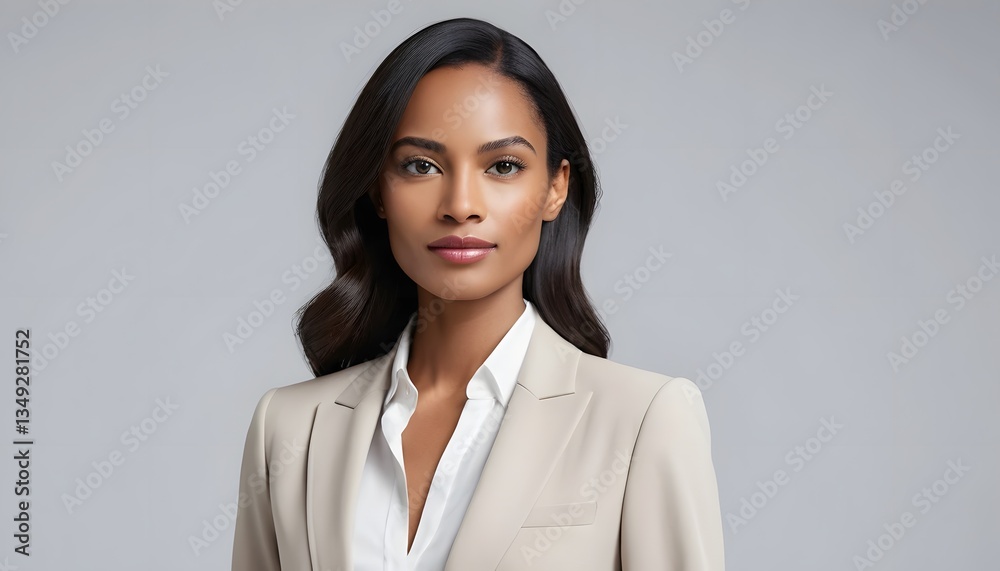 Confident professional woman in elegant business attire Confident professional woman in elegant business attire