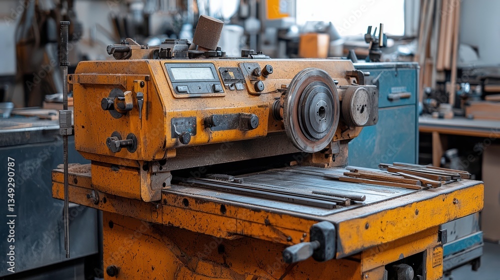 Pristine Wood Lathe in Clean Workshop Setting, Unused Condition Pristine Wood Lathe in Clean Workshop Setting, Unused Condition