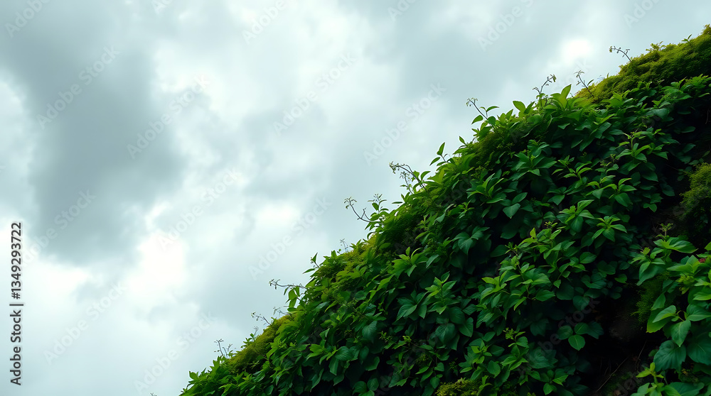 Obraz premium leaf moss, clean bright background