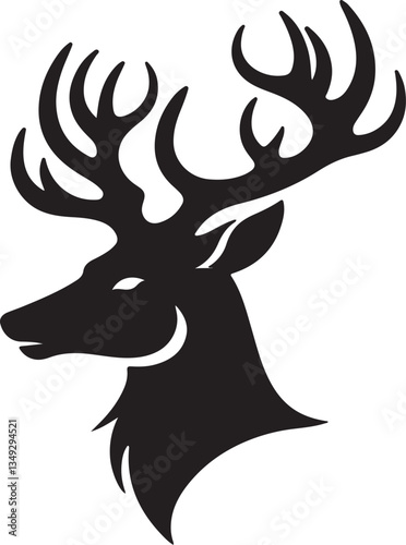 deer silhouette vector pic