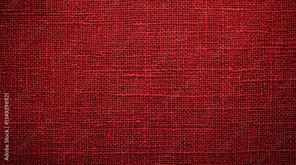 Fototapeta premium Abstract red fabric texture natural cotton material close-up studio lighting textiles concept