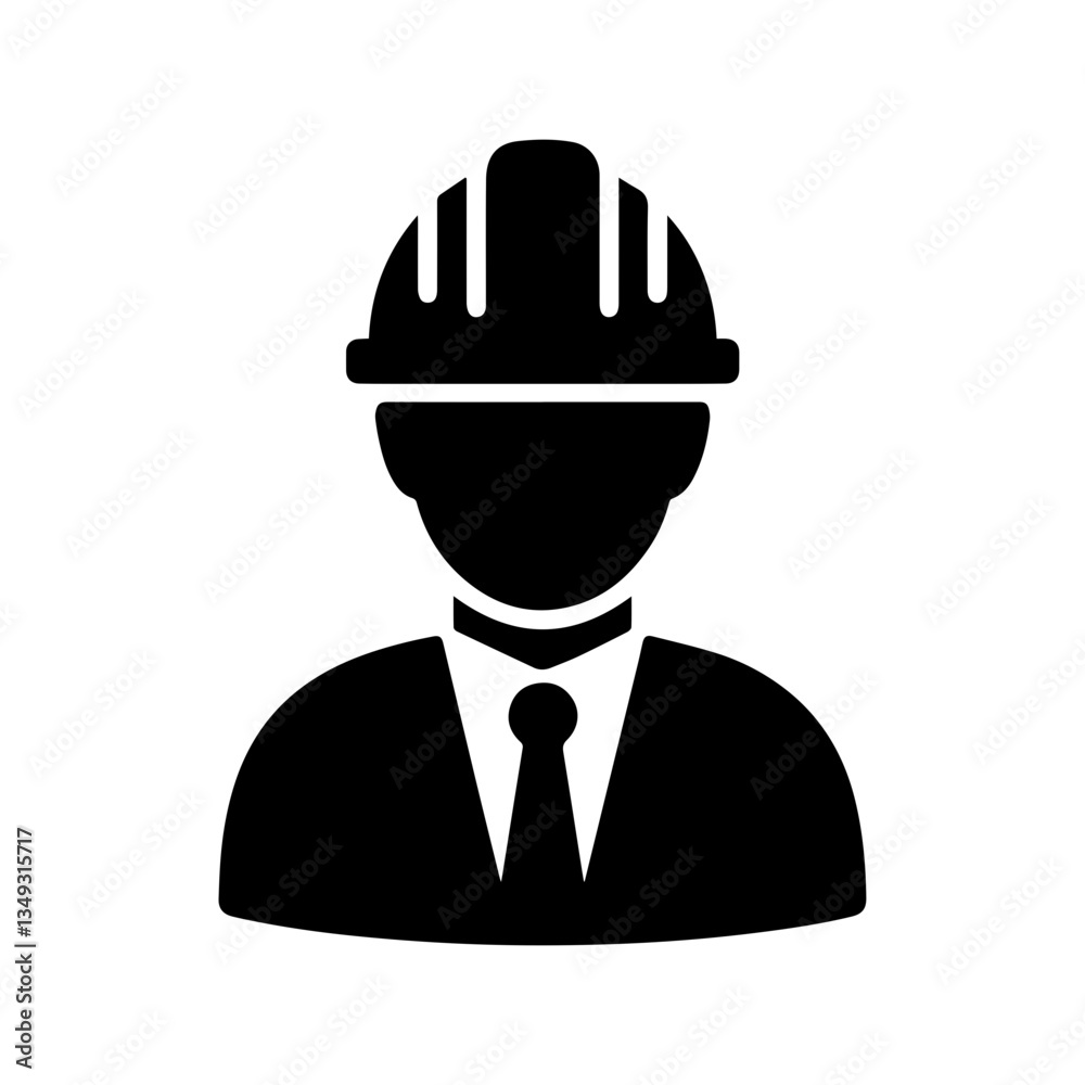 Construction Builder Engineer Worker vector icon Construction Builder Engineer Worker vector icon