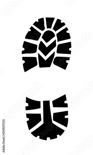 sneaker foot print Tracking track