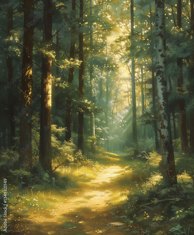 Fototapeta premium emotion healing illustration in children picture book