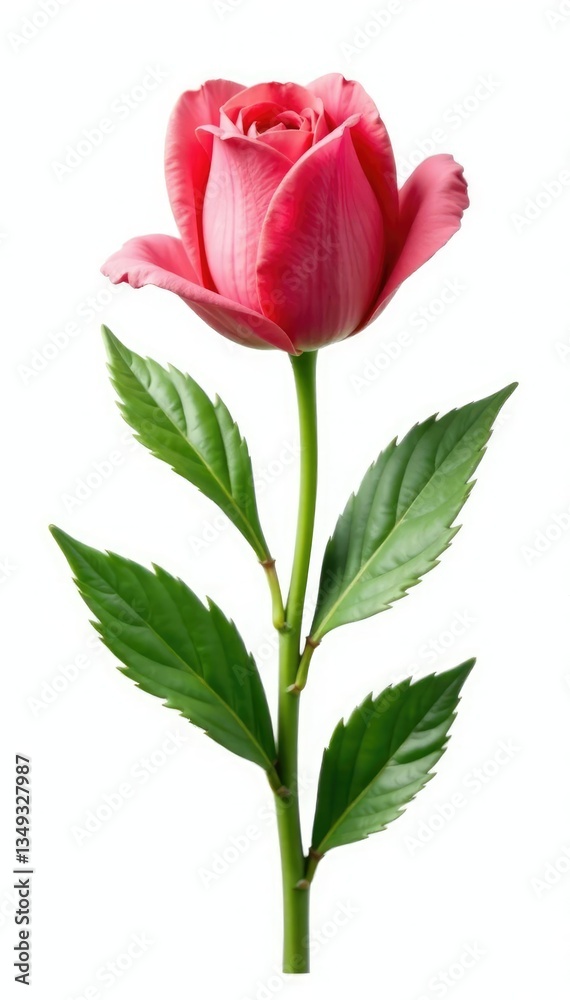 Obraz premium Focal point flora isolated on white background, plant life, isolated