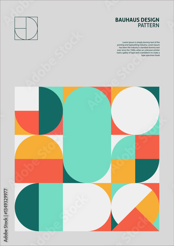 Cover design pattern design Bauhaus Style