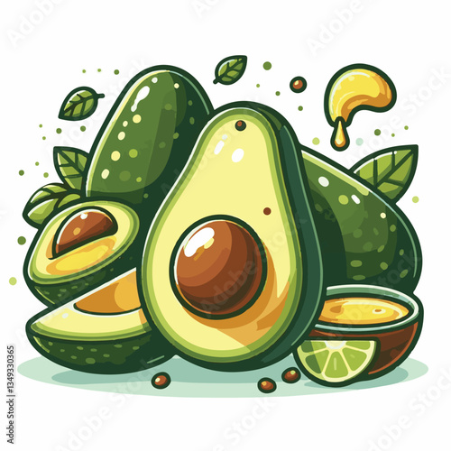 healthy, green, fruit, food, avocado, organic, ripe, ingredient, fresh, seed, vegetable, natural, cut, tropical, raw, isolated, exotic, diet, vegetarian, half, nutrition, background, whole, guacamole,