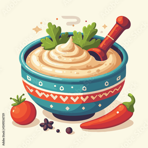 food, eggplant, cuisine, arabic, traditional, appetizer, vegetarian, dip, hummus, babaganoush, turkish, lebanese, vegetable, mediterranean, ganoush, parsley, healthy, snack, arabian, greek, baba, back