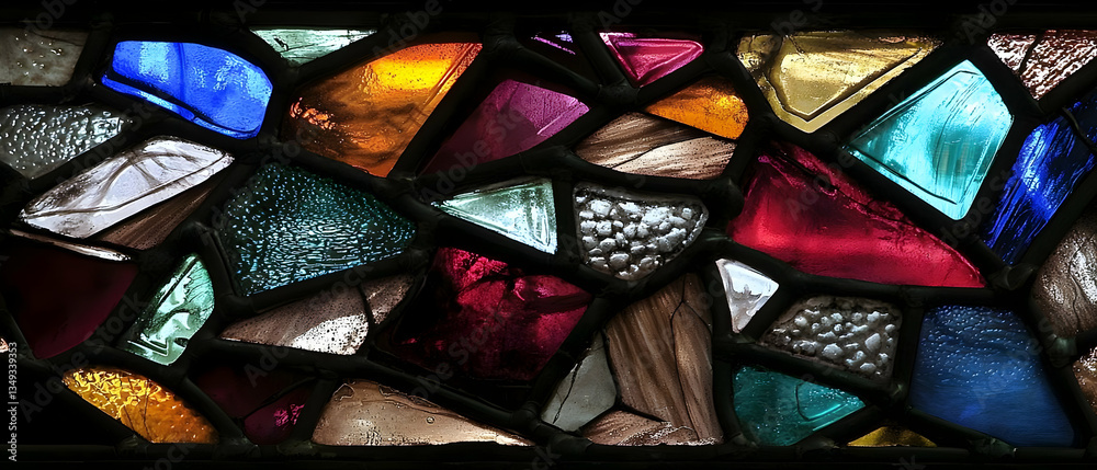 Vibrant Stained Glass Mosaic Vibrant Stained Glass Mosaic