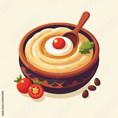 food, eggplant, cuisine, arabic, traditional, appetizer, vegetarian, dip, hummus, babaganoush, turkish, lebanese, vegetable, mediterranean, ganoush, parsley, healthy, snack, arabian, greek, baba, back