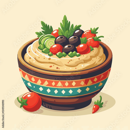 food, eggplant, cuisine, arabic, traditional, appetizer, vegetarian, dip, hummus, babaganoush, turkish, lebanese, vegetable, mediterranean, ganoush, parsley, healthy, snack, arabian, greek, baba, back