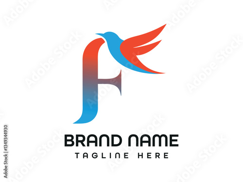  E F K letter bird logo