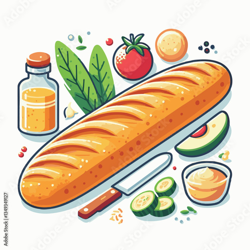 baguette, food, bread, bakery, breakfast, french, bun, meal, fresh, pastry, loaf, wheat, healthy, crust, tasty, nutrition, brown, isolated, flour, bake, organic, background, traditional, delicious, ce