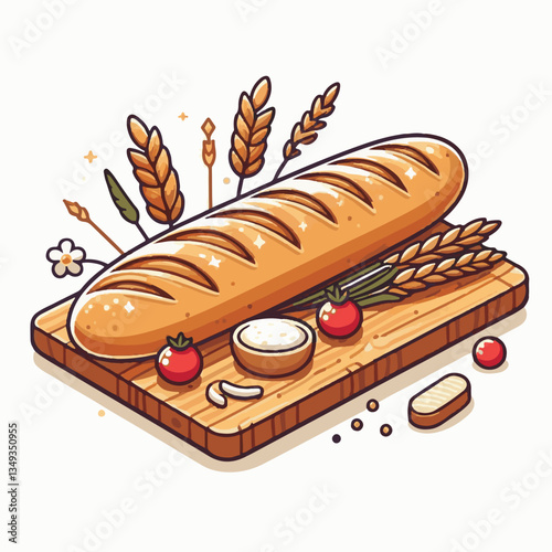 baguette, food, bread, bakery, breakfast, french, bun, meal, fresh, pastry, loaf, wheat, healthy, crust, tasty, nutrition, brown, isolated, flour, bake, organic, background, traditional, delicious, ce