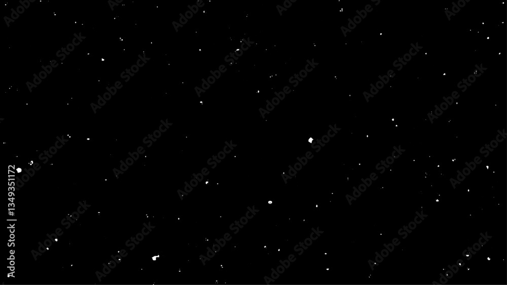 Obraz premium white flying motion on black background, Romantic flying flower petal backdrop, Particles Flying on black