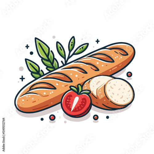 baguette, food, bread, bakery, breakfast, french, bun, meal, fresh, pastry, loaf, wheat, healthy, crust, tasty, nutrition, brown, isolated, flour, bake, organic, background, traditional, delicious, ce