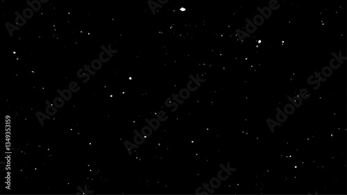 Distressed white grainy texture. Dust overlay textured. Grain noise particles. Snow effects pack. Rusted black background. Vector illustration