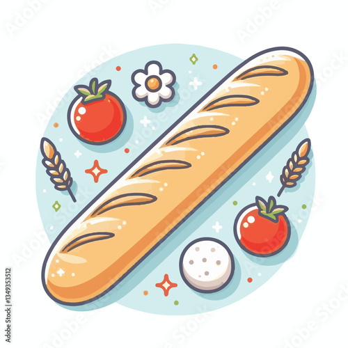 baguette, food, bread, bakery, breakfast, french, bun, meal, fresh, pastry, loaf, wheat, healthy, crust, tasty, nutrition, brown, isolated, flour, bake, organic, background, traditional, delicious, ce