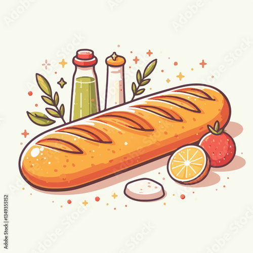 baguette, food, bread, bakery, breakfast, french, bun, meal, fresh, pastry, loaf, wheat, healthy, crust, tasty, nutrition, brown, isolated, flour, bake, organic, background, traditional, delicious, ce
