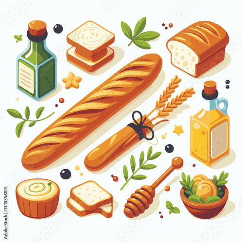 baguette, food, bread, bakery, breakfast, french, bun, meal, fresh, pastry, loaf, wheat, healthy, crust, tasty, nutrition, brown, isolated, flour, bake, organic, background, traditional, delicious, ce