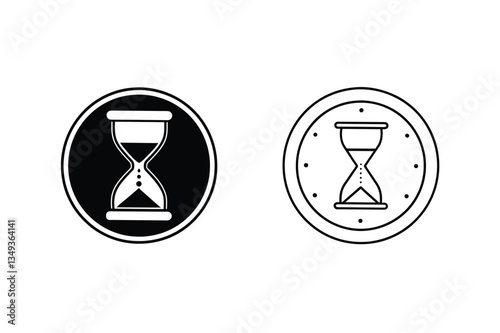 Hourglass Icons Time, Deadline, Clock, Sand, Measurement, Duration, Design, Symbols, Graphic, Elemen